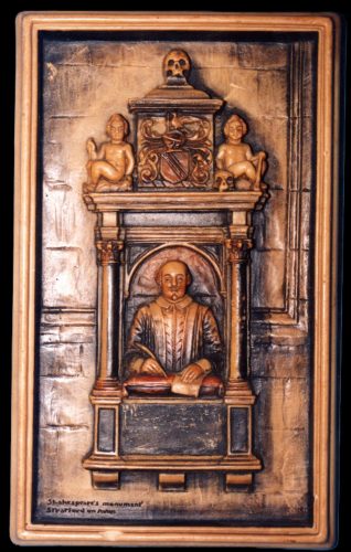 Shakespeares Monument Stratford on Avon 5½x9¼